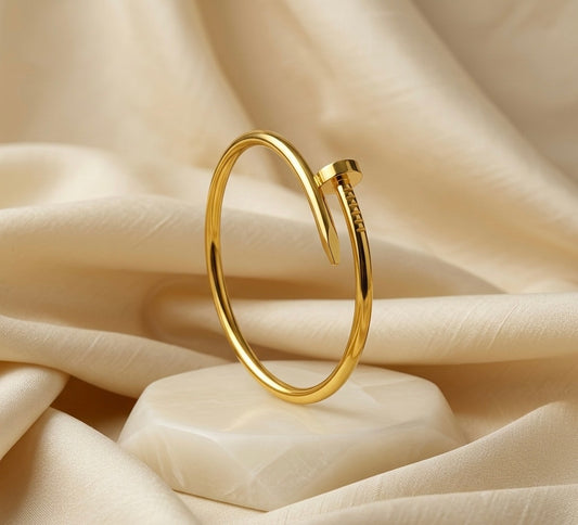 Elora Gold Plated Nail Bracelets