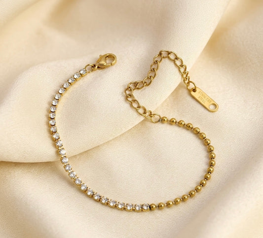 Elora Gold Plated premium Stone Bracelet