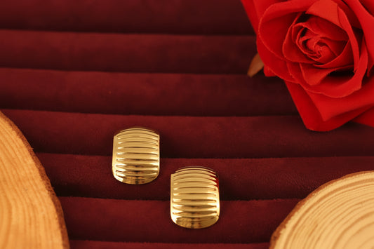 Elora Crystal Bar & Roman Numeral Disc Drop Earrings