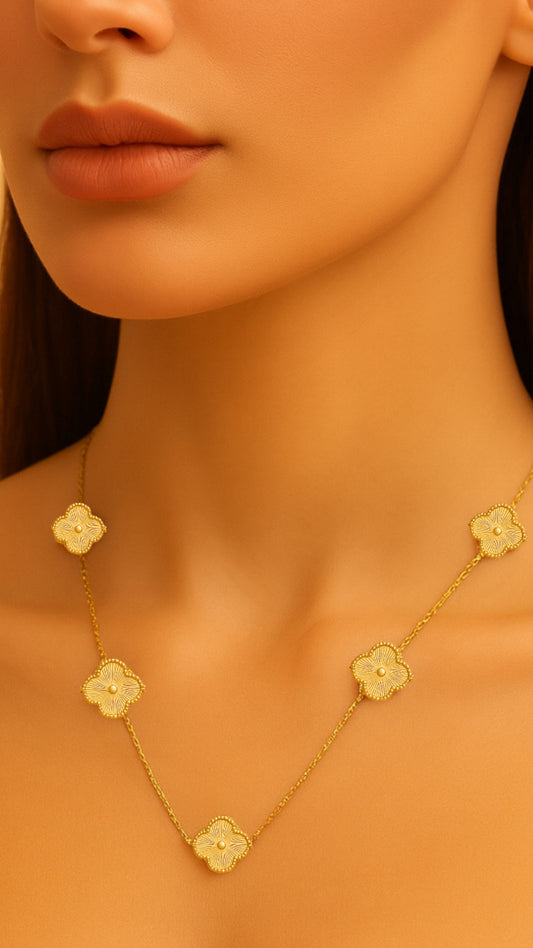 Elora 18k gold plated pendant chain