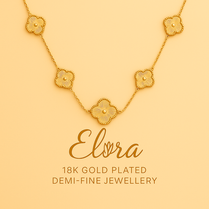 Elora 18k gold plated pendant chain
