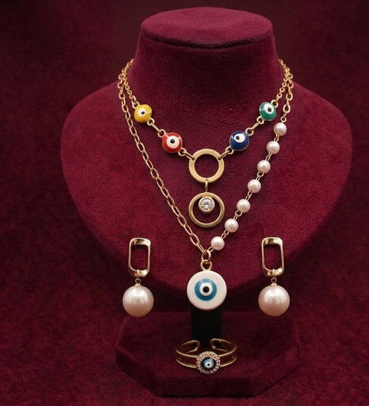 Elora Celestial Evil Eye Layered Set