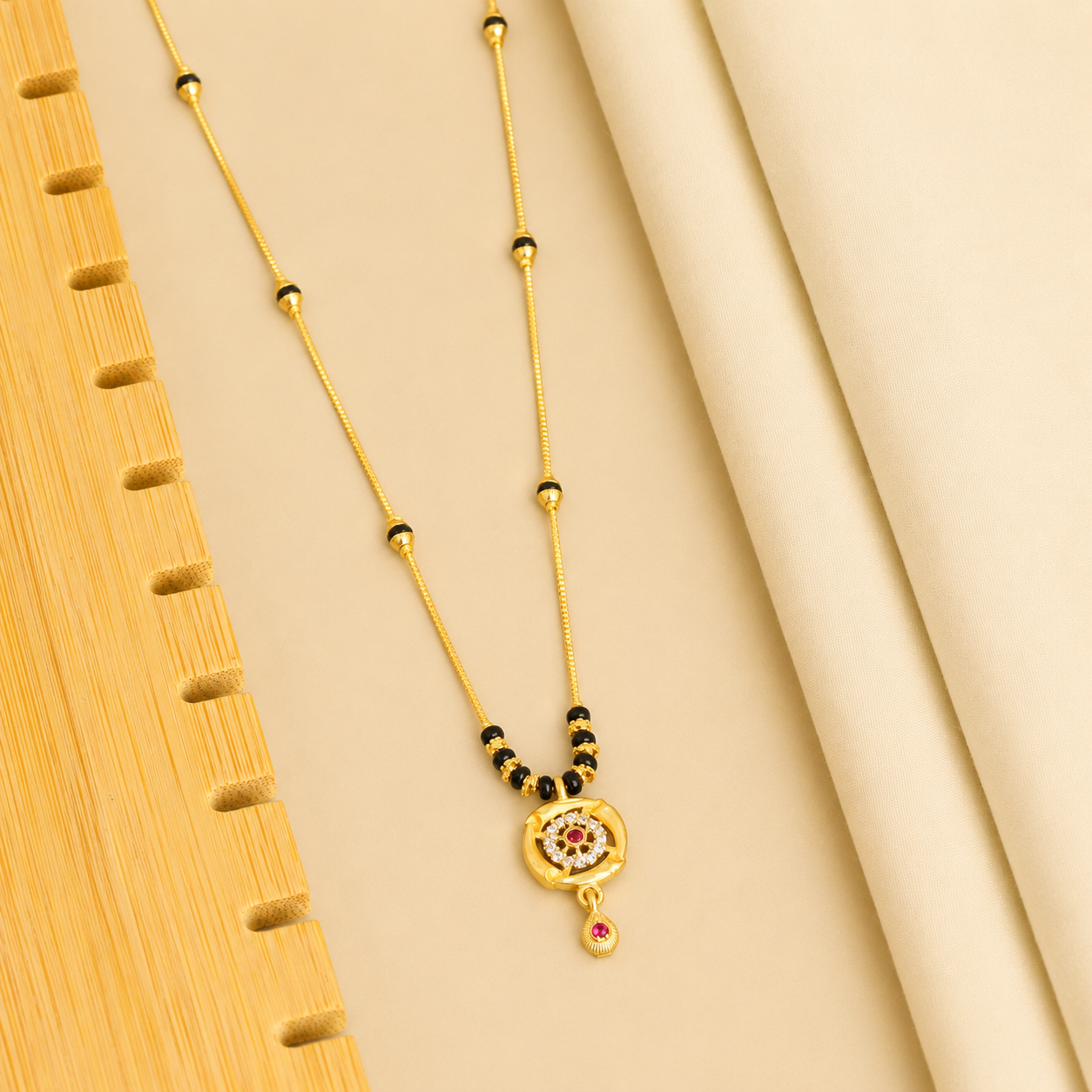 Elora Golden Radiance Mangalsutra Necklace