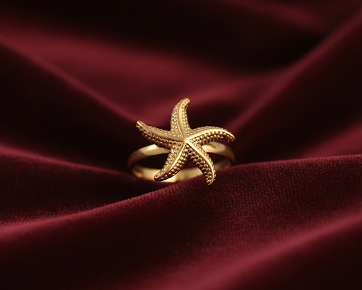 Elora Gold Plated Starfish Statement Ring