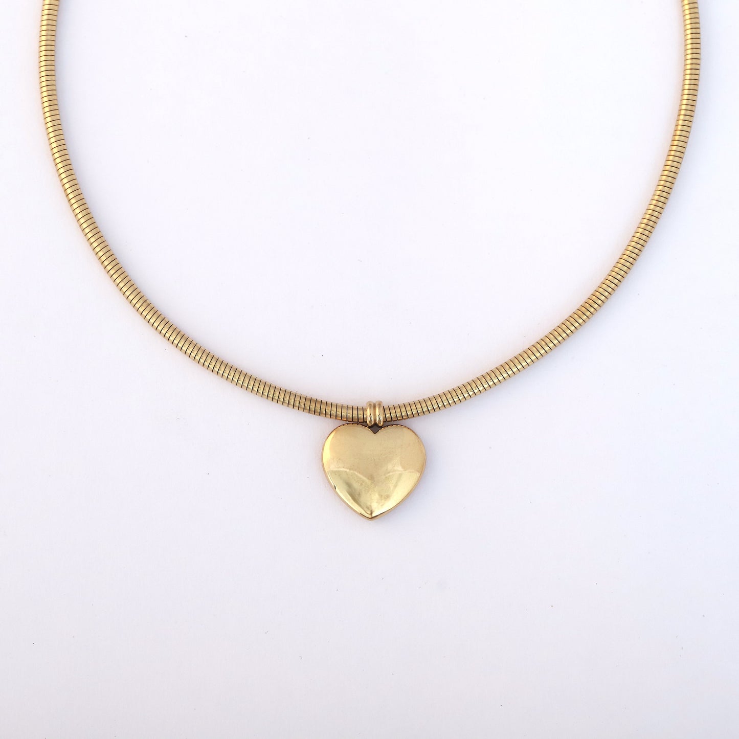 Elora gold plated Classic Heart Pendant choker