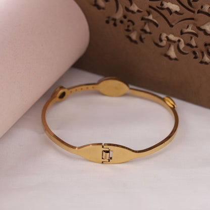Elora Sapphire Aura Evil Eye Bangle bracelets