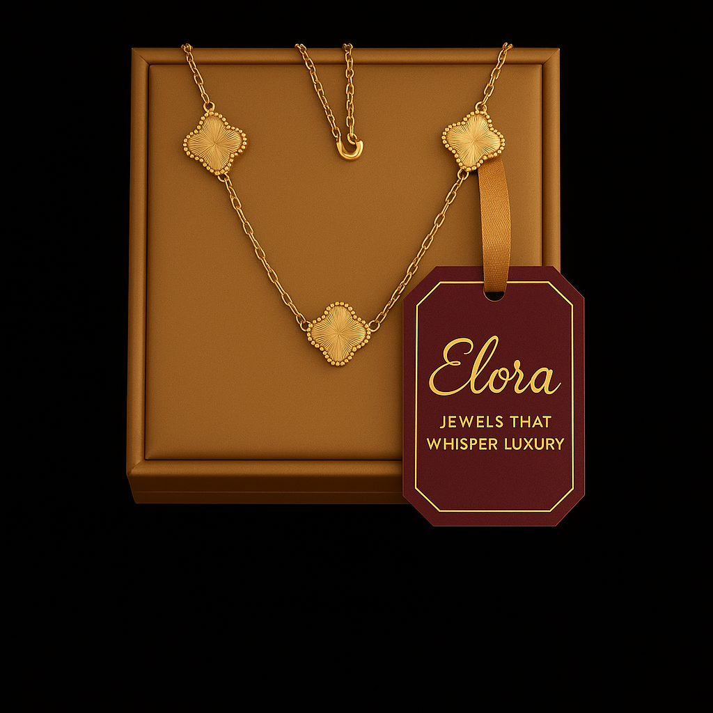 Elora 18k gold plated pendant chain
