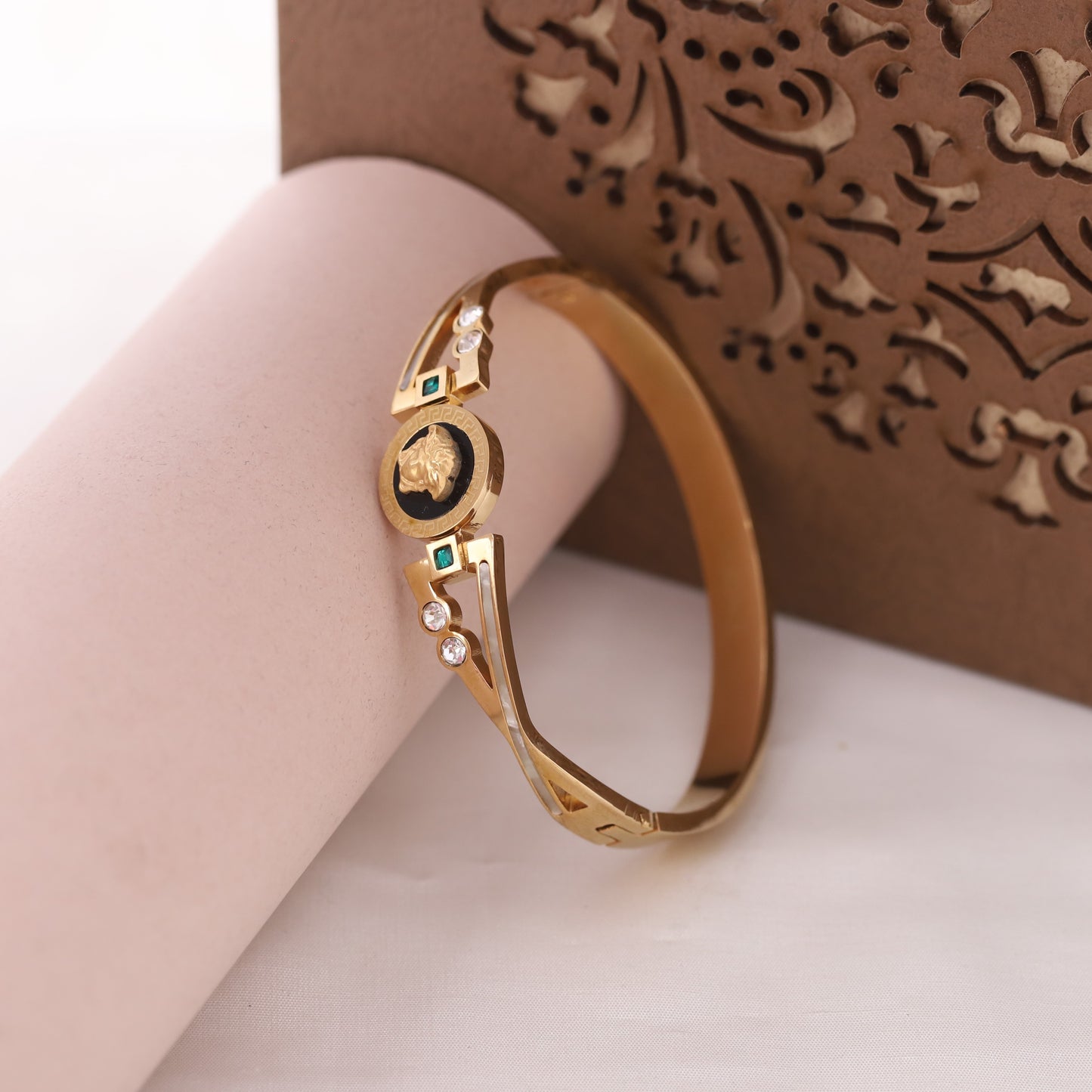 Elora Regal Medusa Luxe Gold Bracelets