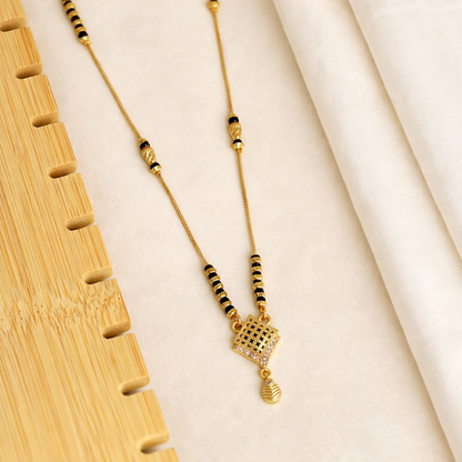 Elora Gold Plated Triora Sparkle Mangalsutra