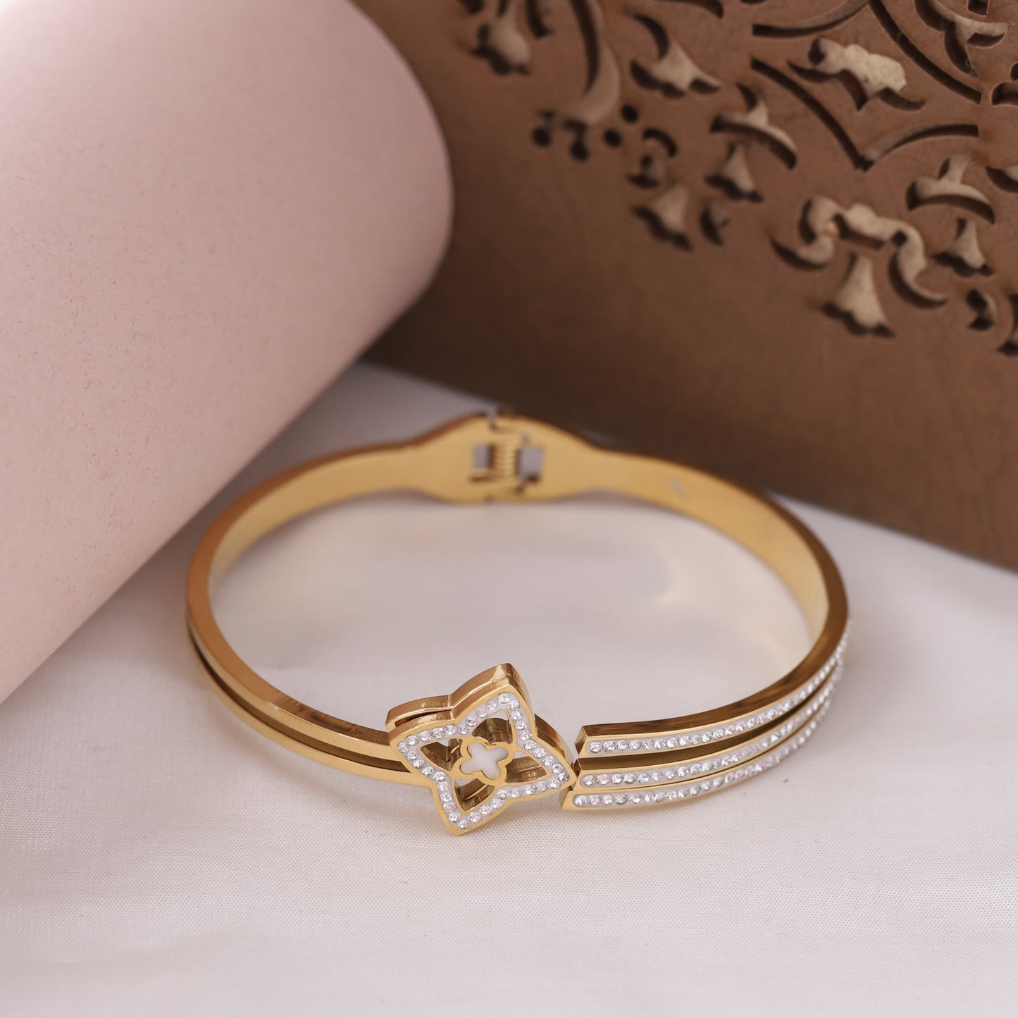 Elora Golden Bloom Luxe Crystal Bracelets