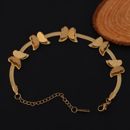 Elora Golden Butterfly Charm Bracelet
