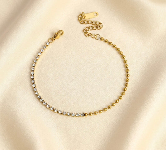 Elora Gold Plated premium Stone Bracelet