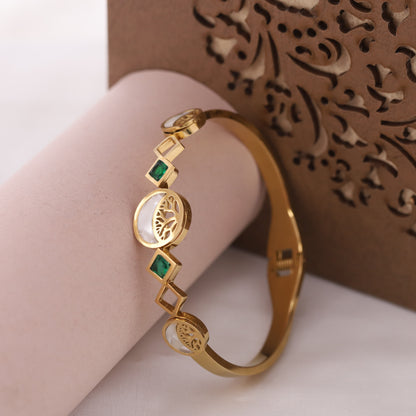 Elora Eternal Bloom Gold-Plated Tree of Life Bracelet