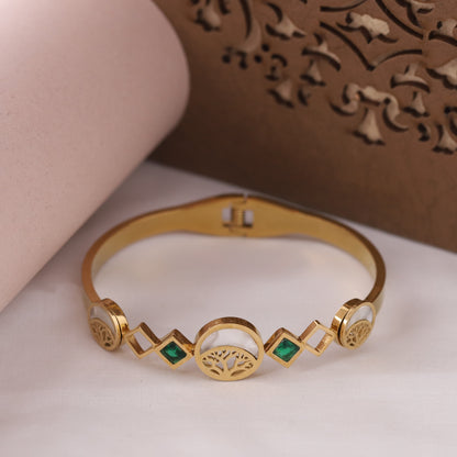 Elora Eternal Bloom Gold-Plated Tree of Life Bracelet