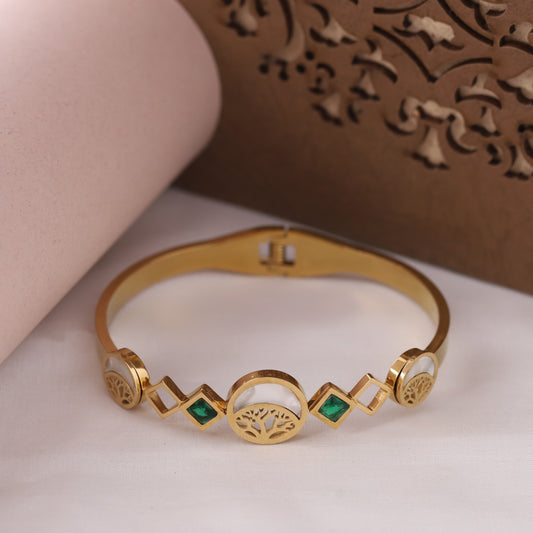 Elora Eternal Bloom Gold-Plated Tree of Life Bracelet