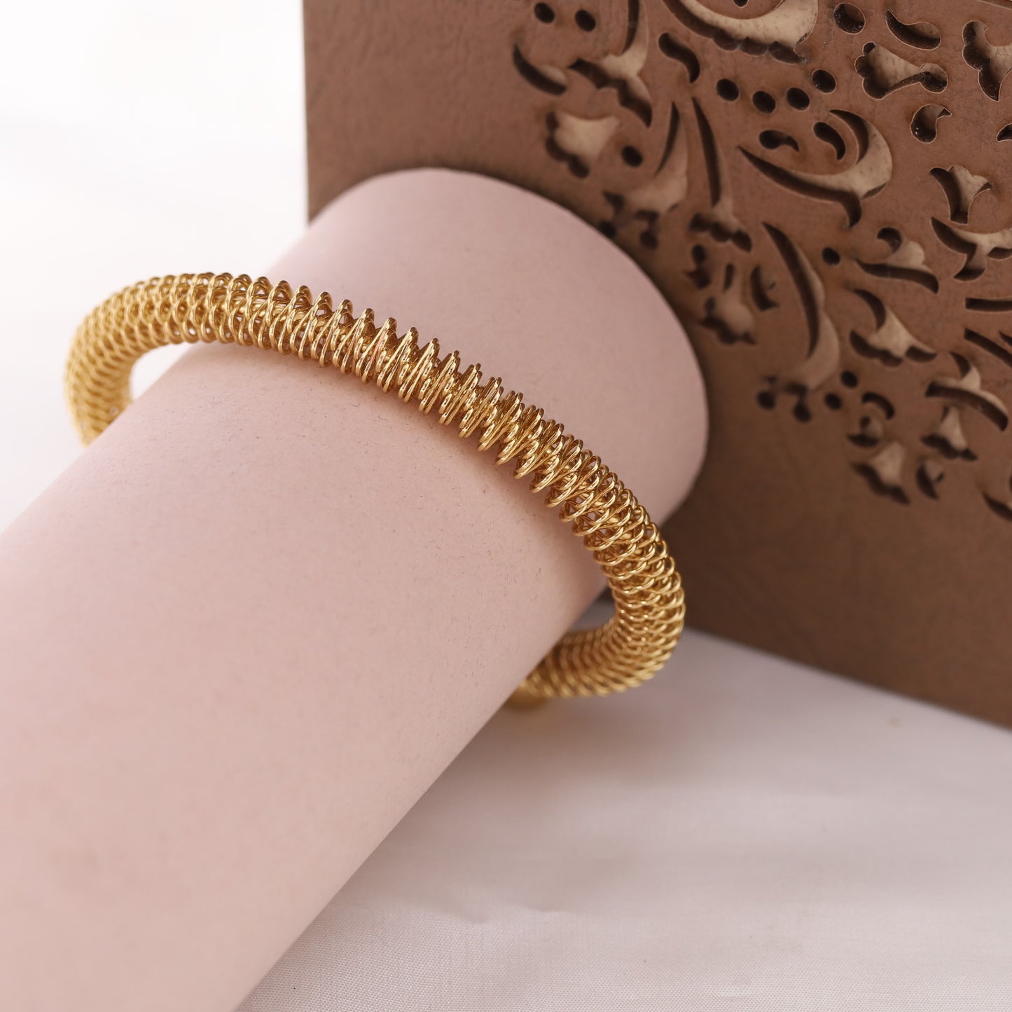 Elora Gold Plated  Spiral Radiance Bracelets