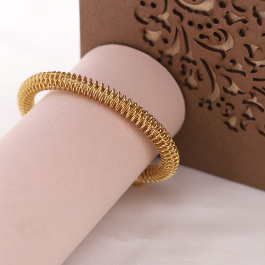 Elora Gold Plated  Spiral Radiance Bracelets