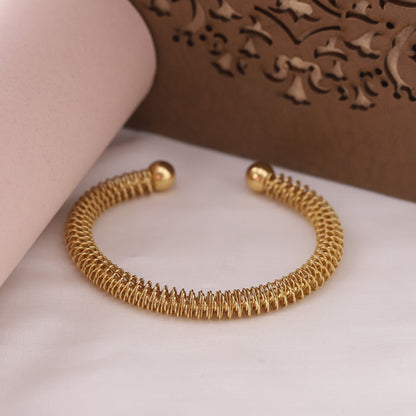Elora Gold Plated  Spiral Radiance Bracelets