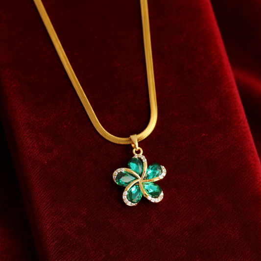 Elora The Emerald Bloom Signature Necklace