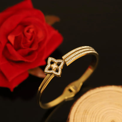 Elora Golden Bloom Luxe Crystal Bracelets