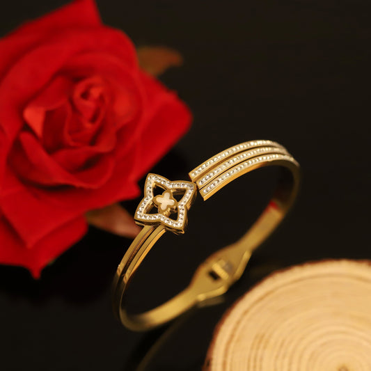 Elora Golden Bloom Luxe Crystal Bracelets