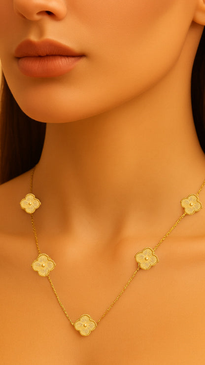 Elora 18k gold plated pendant chain