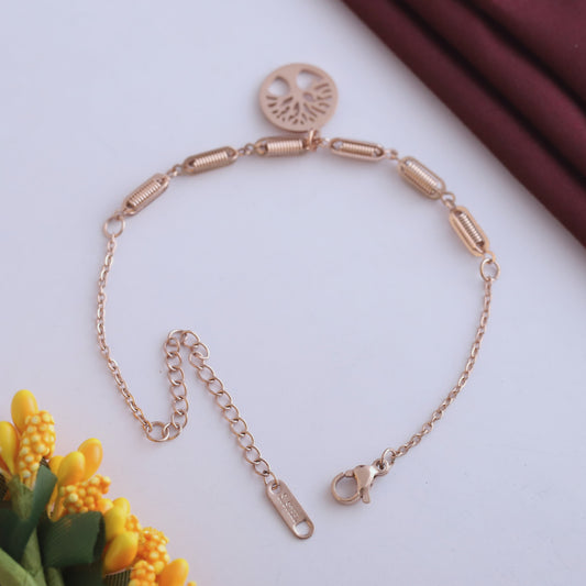 Elora Elegant Rose Gold Tree of Life Bracelet