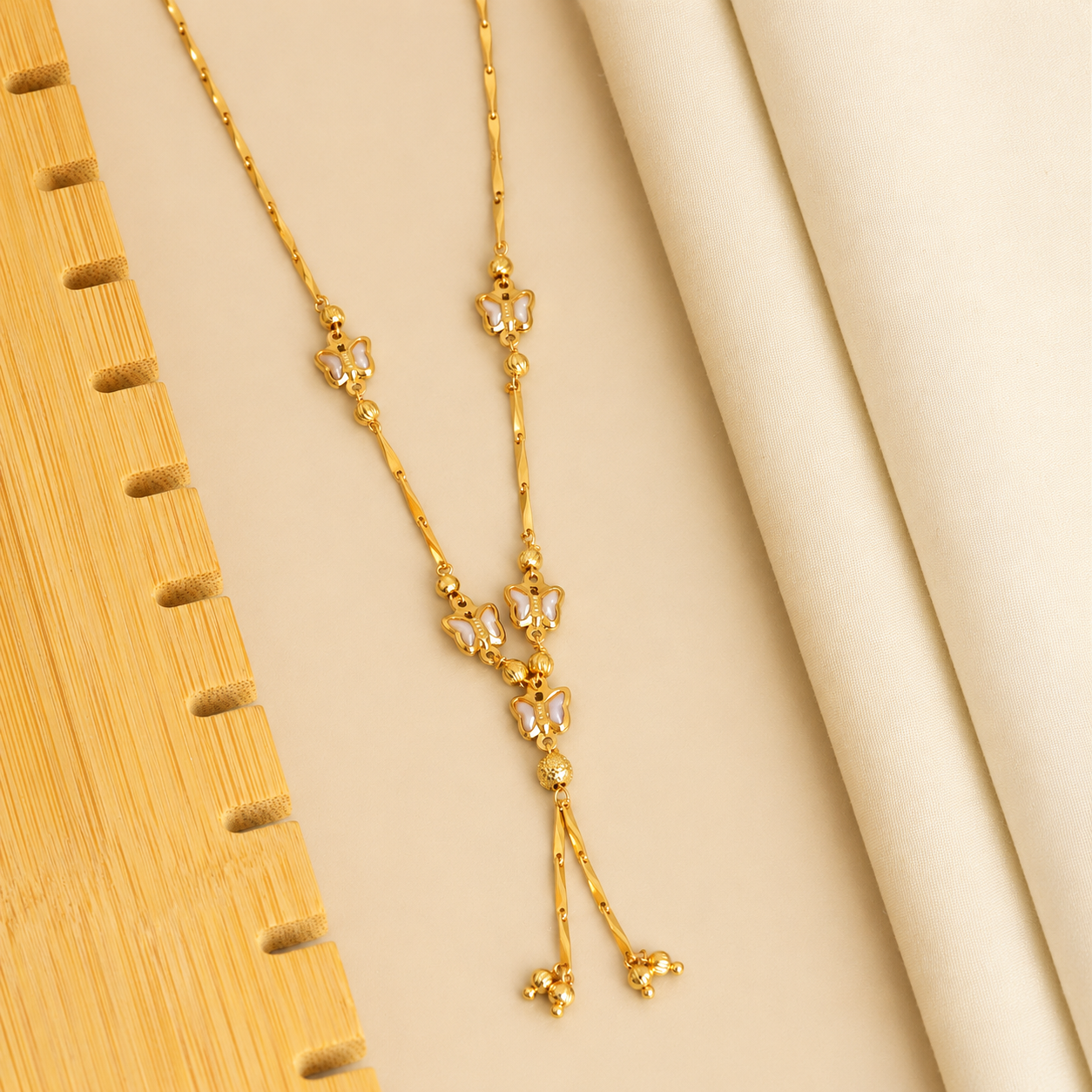 Elora Butterfly Grace Gold Pendant Necklace