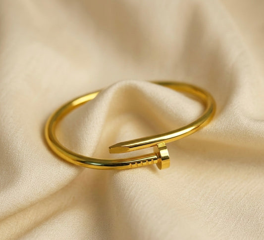 Elora Gold Plated Nail Bracelets