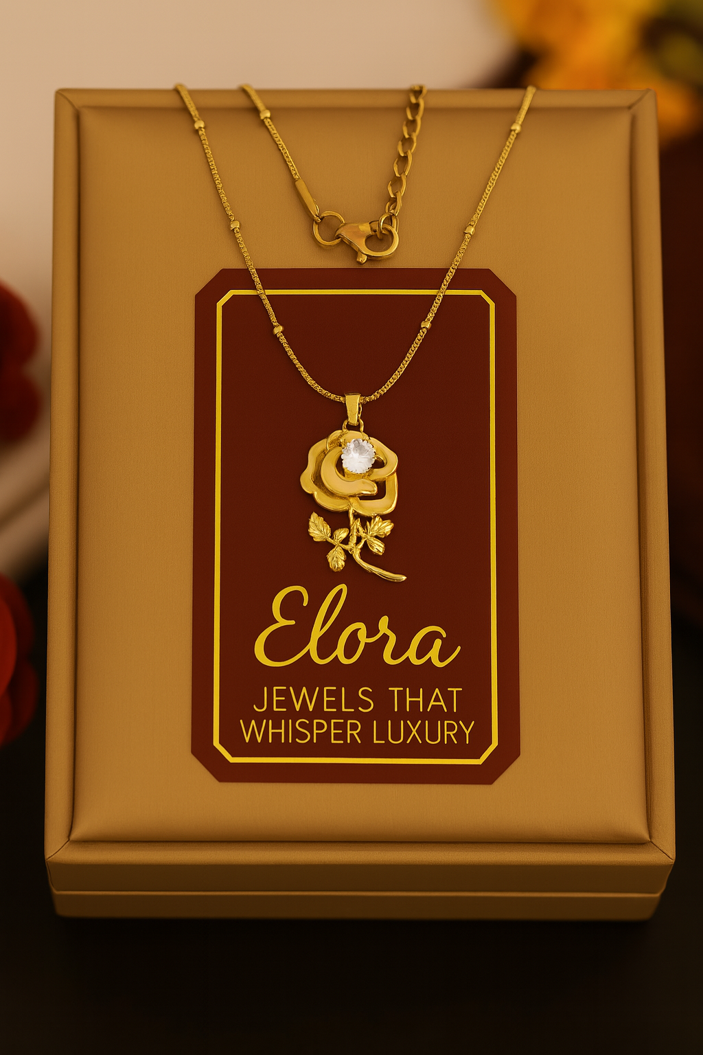 Elora Rose Gold Pendant chain