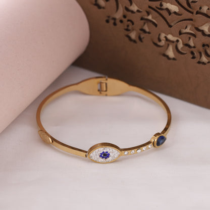 Elora Sapphire Aura Evil Eye Bangle bracelets