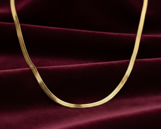 Elora Classic 18k Gold Plated Snake Chain Necklace